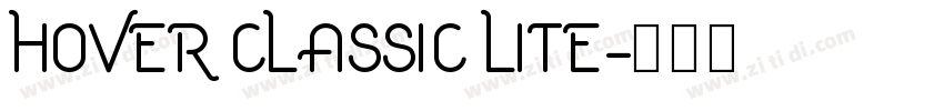Hover Classic Lite字体转换